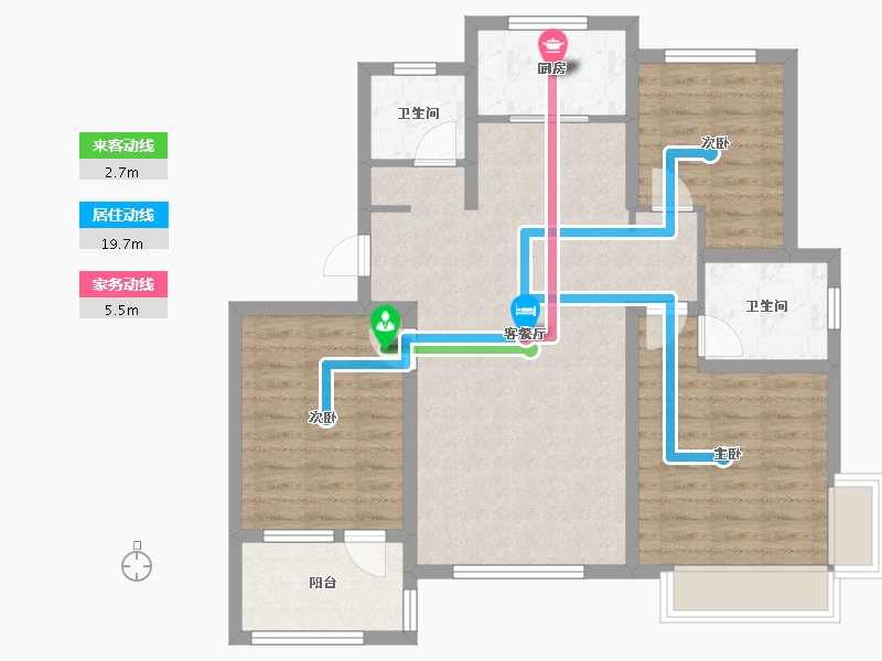 河北省-沧州市-君兰苑-123.00-户型库-动静线