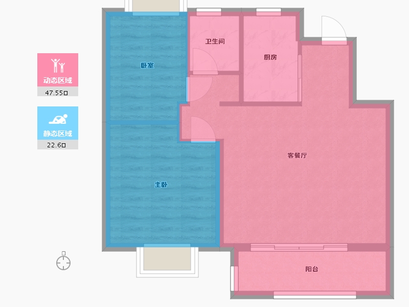 上海-上海市-金融街金悦府-63.41-户型库-动静分区