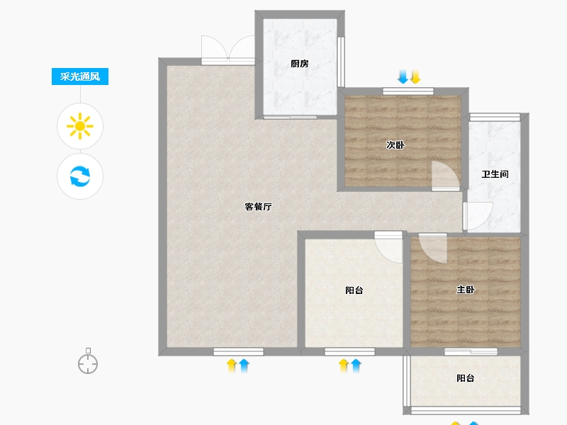 河北省-邢台市-公元城-100.00-户型库-采光通风