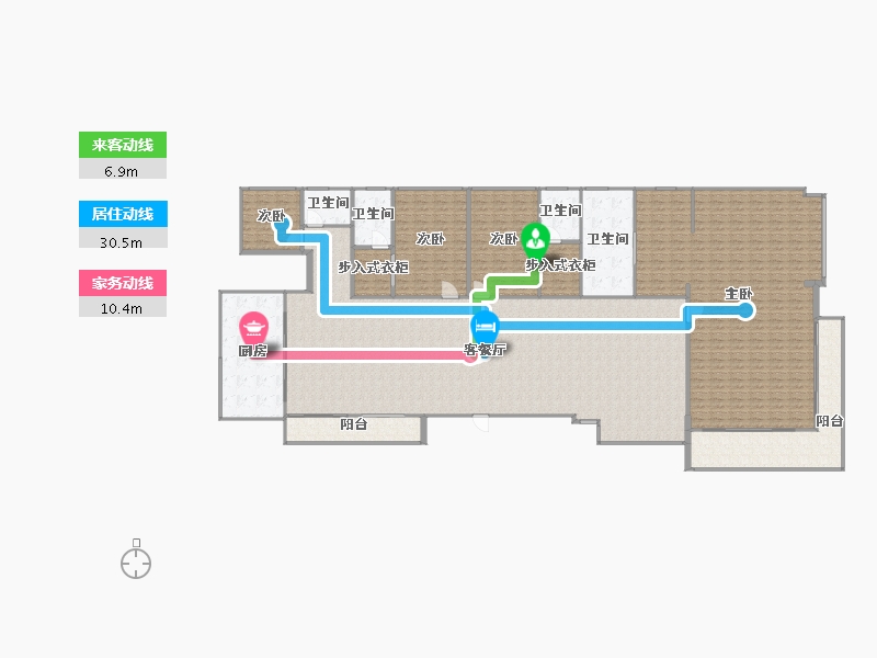 青海省-西宁市-金水豪庭-240.00-户型库-动静线