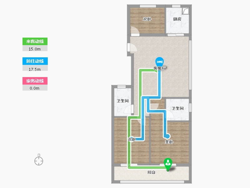 贵州省-遵义市-绿城-92.80-户型库-动静线