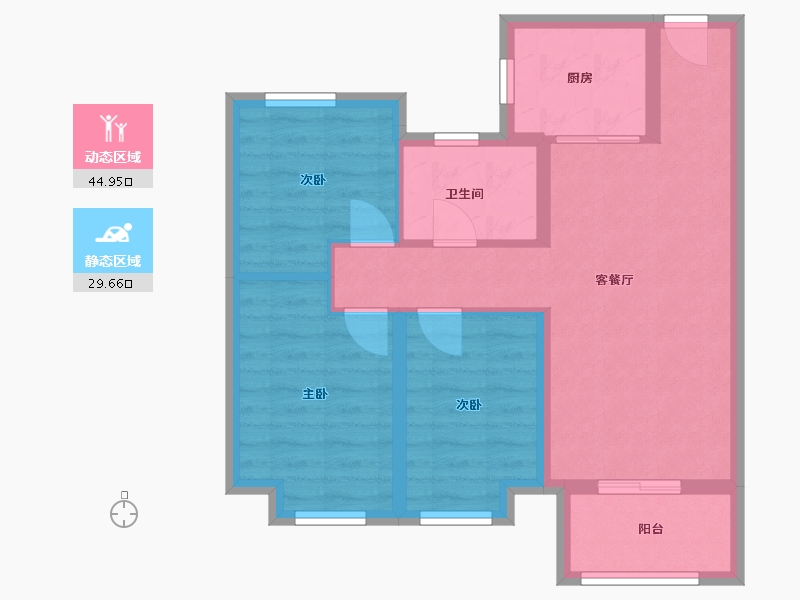 河北省-邢台市-青云府-65.96-户型库-动静分区