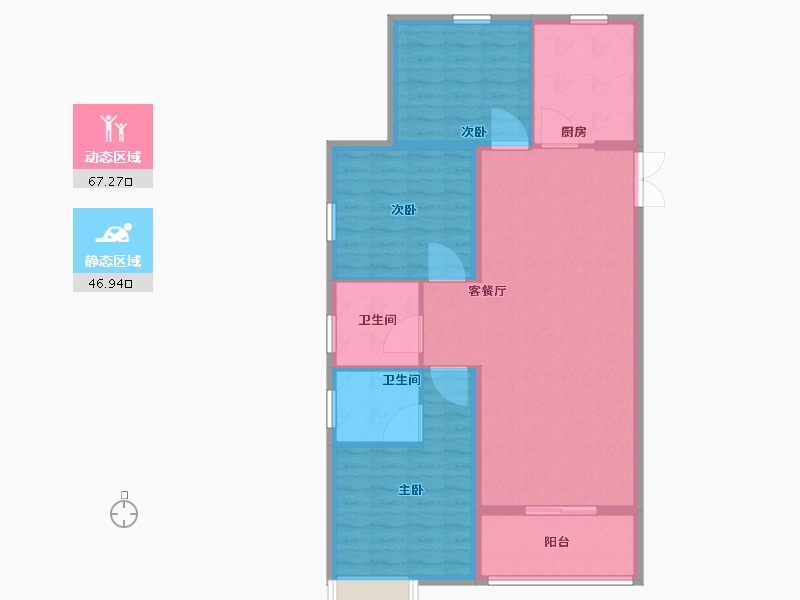 河北省-邢台市-公元城-104.01-户型库-动静分区