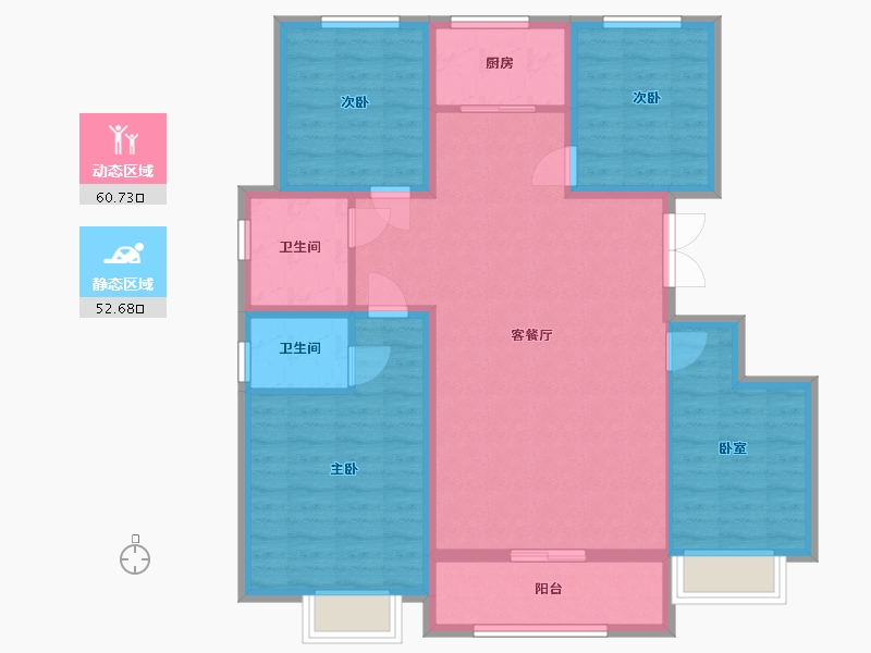 河南省-濮阳市-龙润学府-101.85-户型库-动静分区