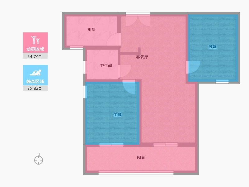 河南省-安阳市-滑县泰和府-71.20-户型库-动静分区