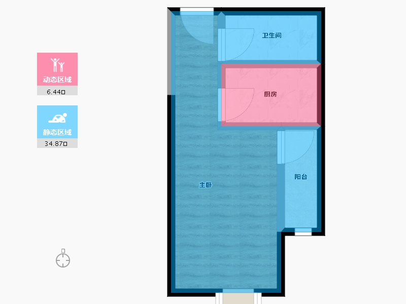 内蒙古自治区-鄂尔多斯市-万和城L6地块-35.99-户型库-动静分区