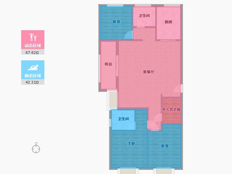 上海-上海市-金融街金悦府-99.93-户型库-动静分区