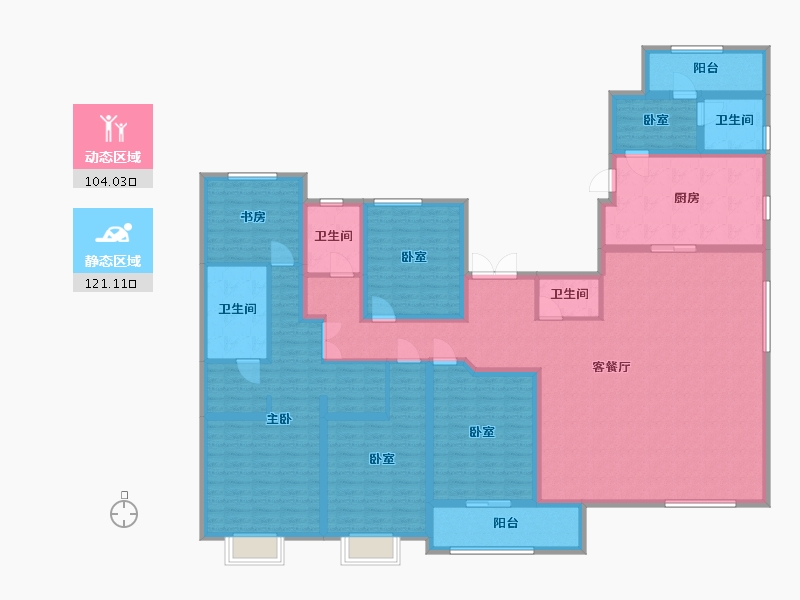 河北省-保定市-金湖未来城-202.49-户型库-动静分区