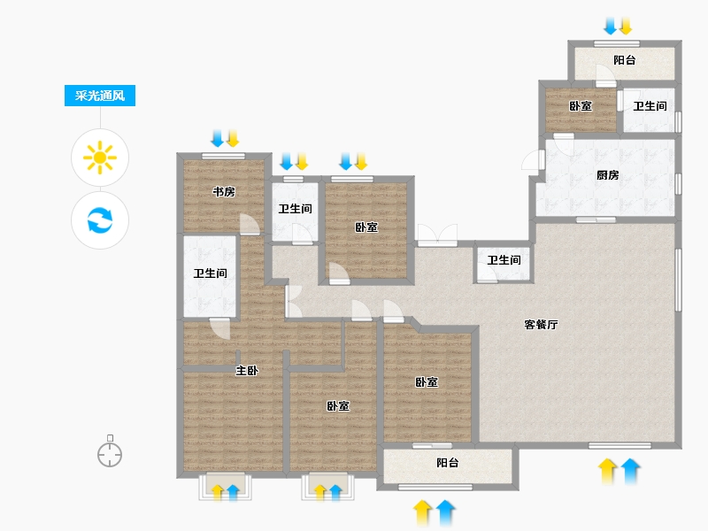 河北省-保定市-金湖未来城-202.49-户型库-采光通风