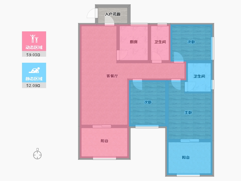 贵州省-毕节市-开元财富中心-101.29-户型库-动静分区