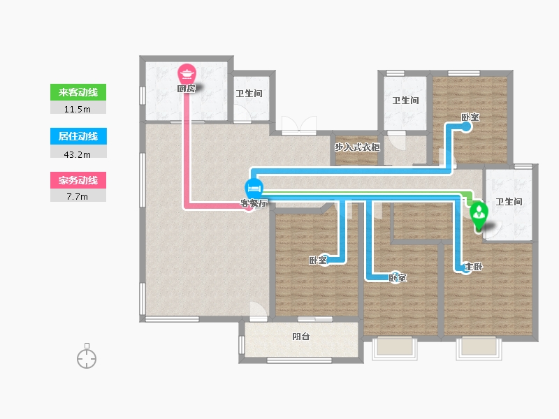 河北省-保定市-金湖未来城-167.24-户型库-动静线