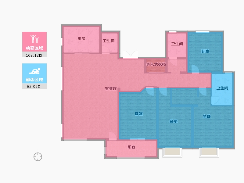 河北省-保定市-金湖未来城-167.24-户型库-动静分区