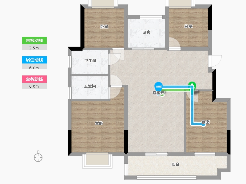 江西省-上饶市-公园屿湖二期-93.41-户型库-动静线