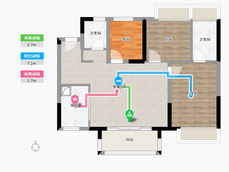 广东省-佛山市-中交白兰春晓-69.00-户型库-动静线