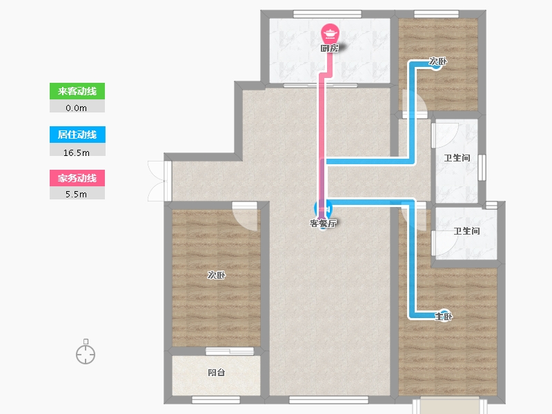 山东省-滨州市-天玺苑-108.00-户型库-动静线