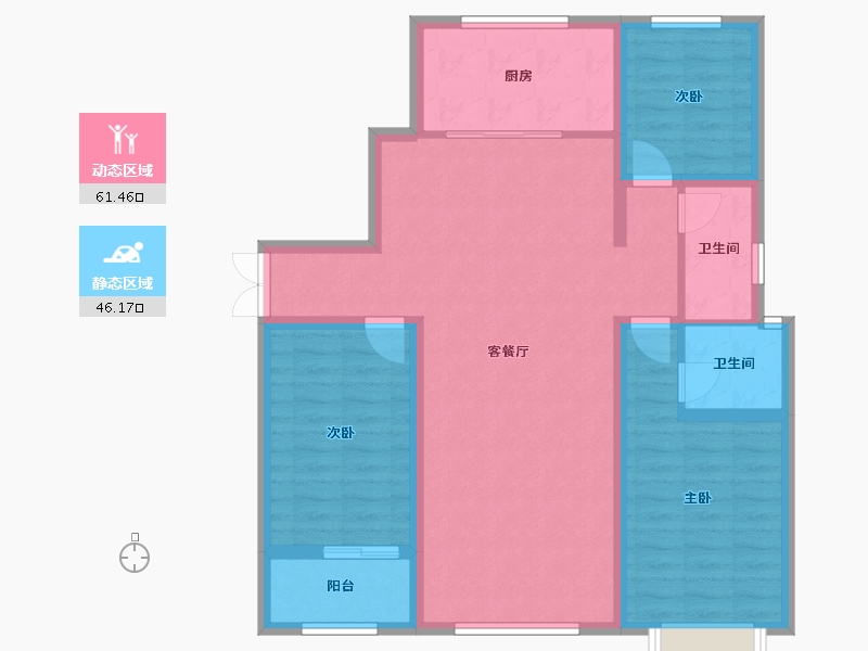 山东省-滨州市-天玺苑-108.00-户型库-动静分区