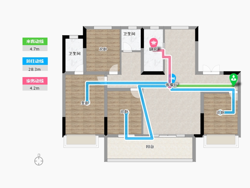 河南省-洛阳市-隆佑德园-114.00-户型库-动静线