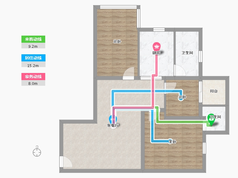 广东省-广州市-建云东小区-88.00-户型库-动静线