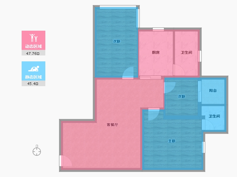 广东省-广州市-建云东小区-88.00-户型库-动静分区