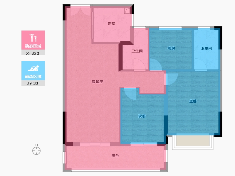 江西省-上饶市-市政公用城-89.00-户型库-动静分区