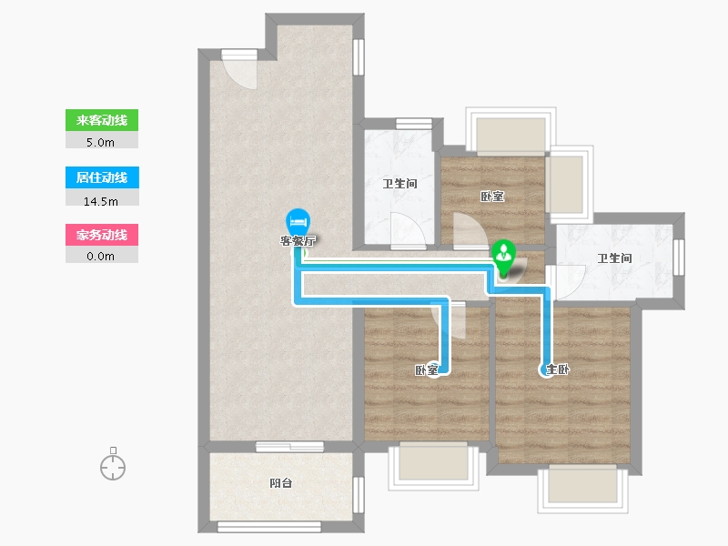 广东省-广州市-广州南站ICC·峻銮-70.12-户型库-动静线