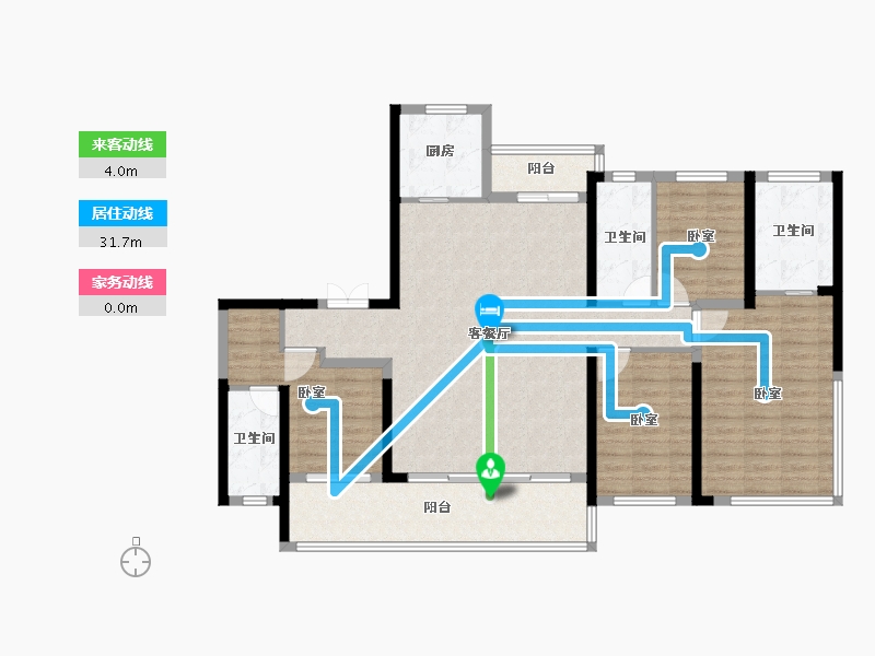 广东省-珠海市-正方南湾首府-123.44-户型库-动静线