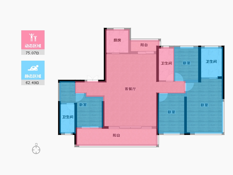 广东省-珠海市-正方南湾首府-123.44-户型库-动静分区