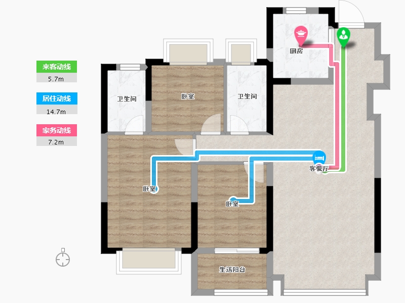 安徽省-合肥市-长城保利和光峯境-96.00-户型库-动静线