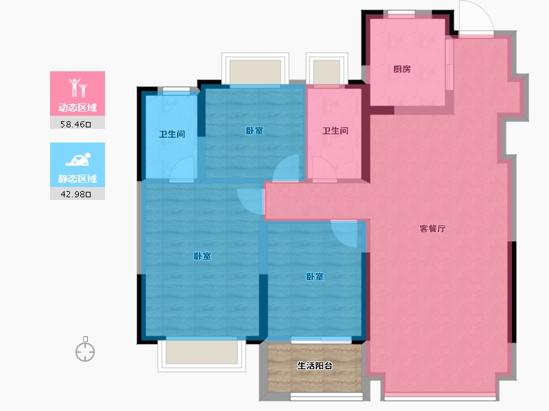 安徽省-合肥市-长城保利和光峯境-96.00-户型库-动静分区