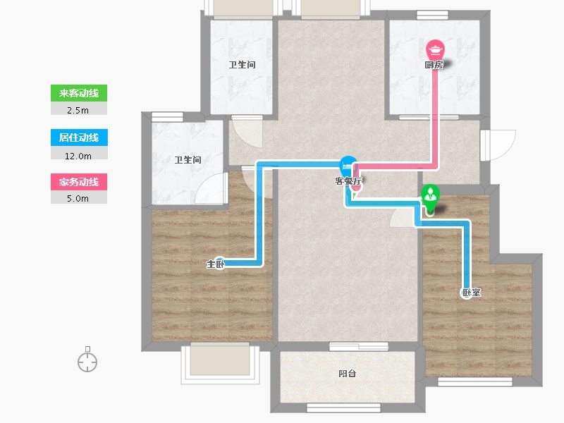 上海-上海市-金融街金悦府-72.00-户型库-动静线