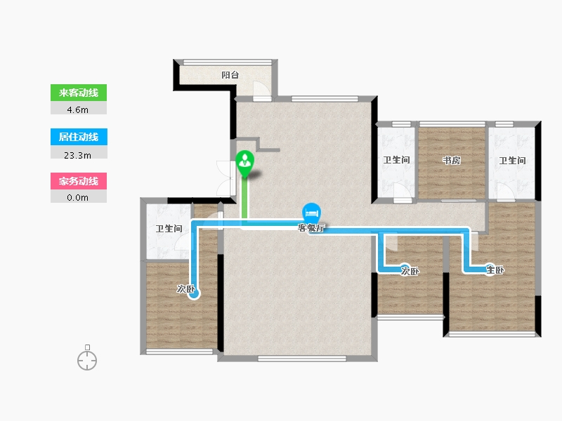 四川省-成都市-西派善成-145.06-户型库-动静线