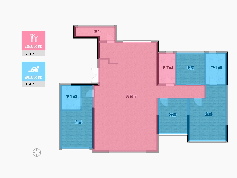 四川省-成都市-西派善成-145.06-户型库-动静分区