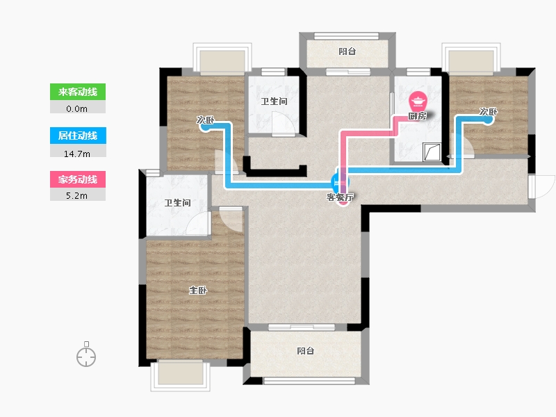 湖北省-荆门市-长宁太和-99.66-户型库-动静线