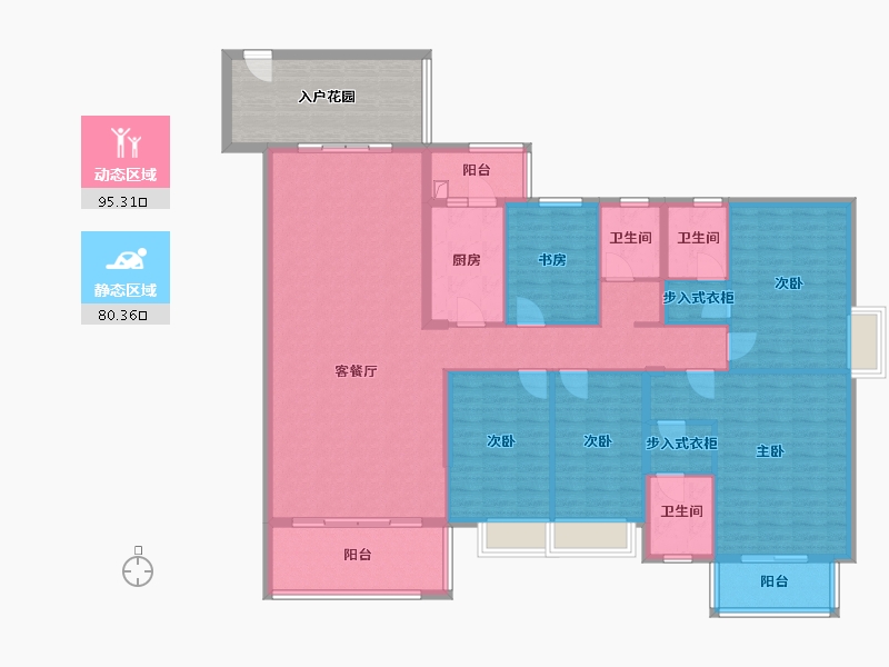 广东省-汕尾市-富汇华庭-178.07-户型库-动静分区