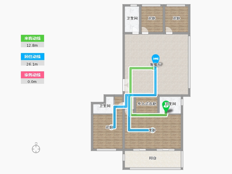 浙江省-绍兴市-天圣大越府-望园-170.00-户型库-动静线