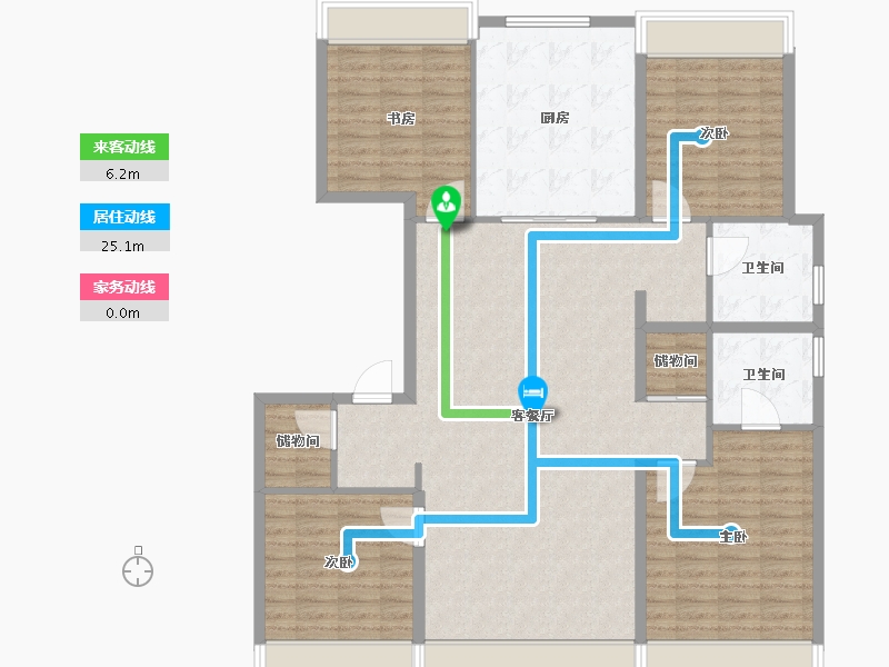 吉林省-长春市-中海同心湖境-143.00-户型库-动静线