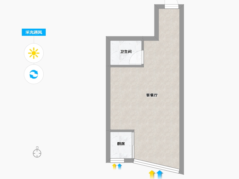 福建省-漳州市-新城花园五期-32.61-户型库-采光通风