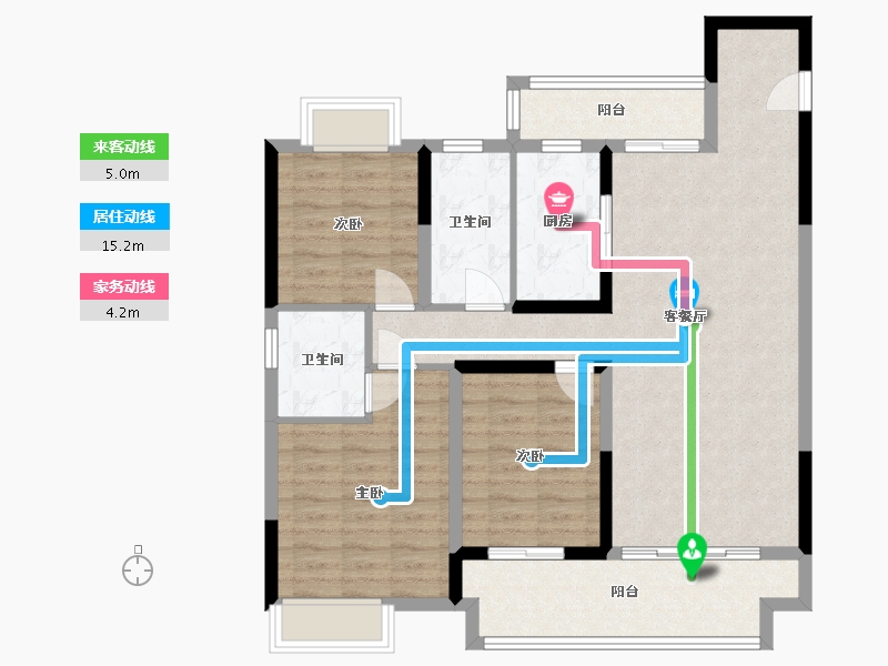 江西省-宜春市-八景天悦龙湖-97.82-户型库-动静线