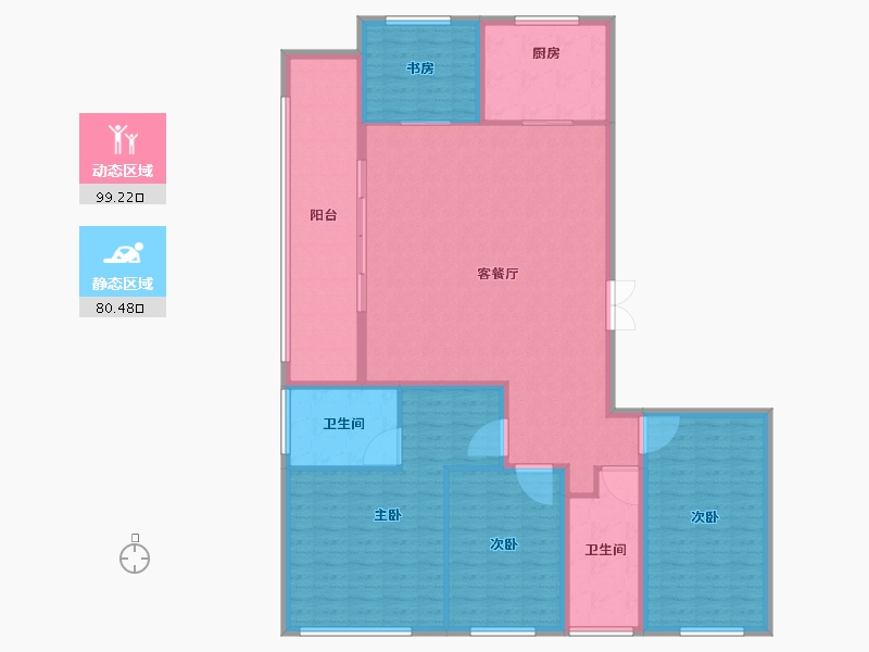 江苏省-苏州市-华润置地润云-165.00-户型库-动静分区