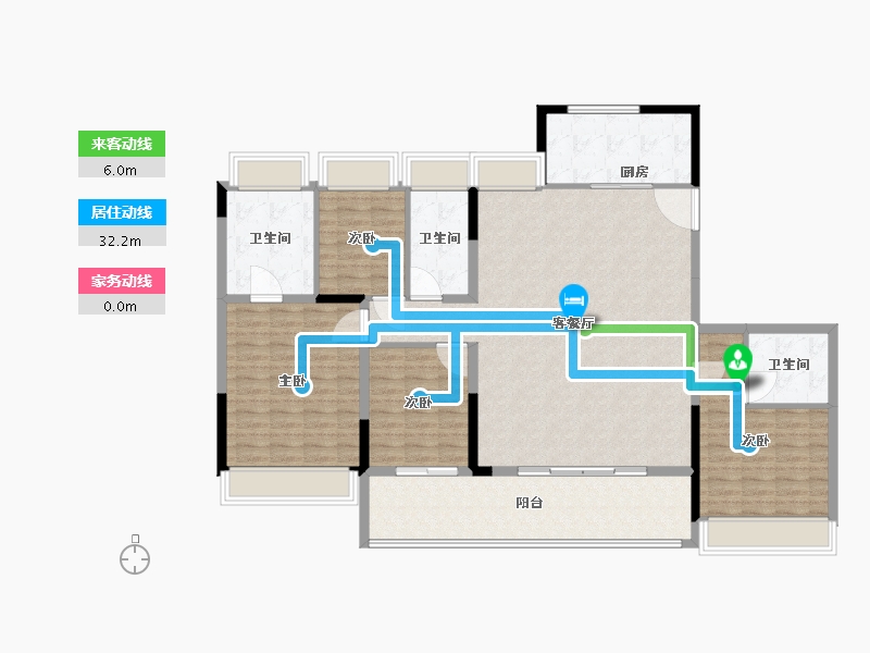 江苏省-苏州市-星河盛世-147.01-户型库-动静线