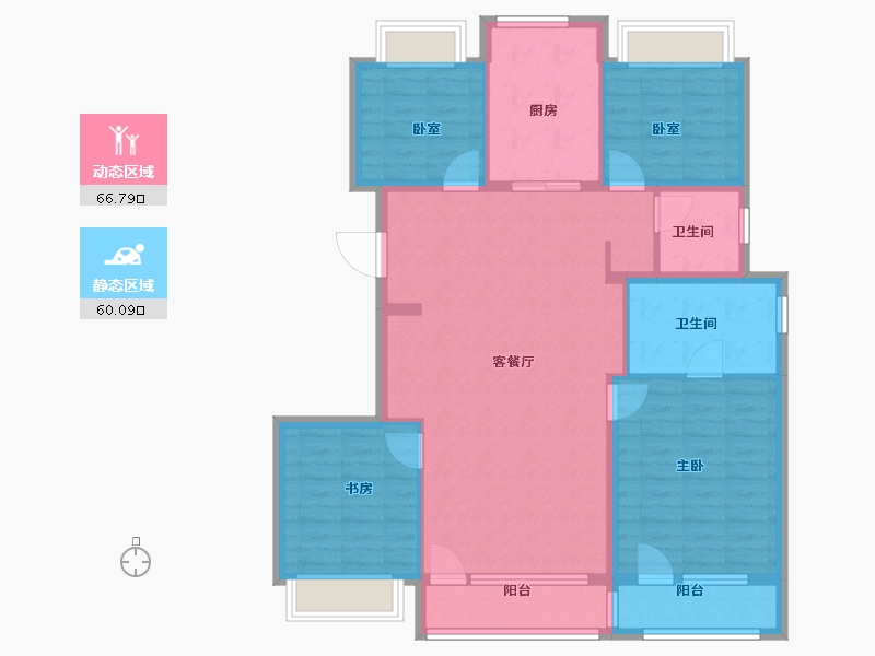 北京-北京市-招商臻园-114.40-户型库-动静分区