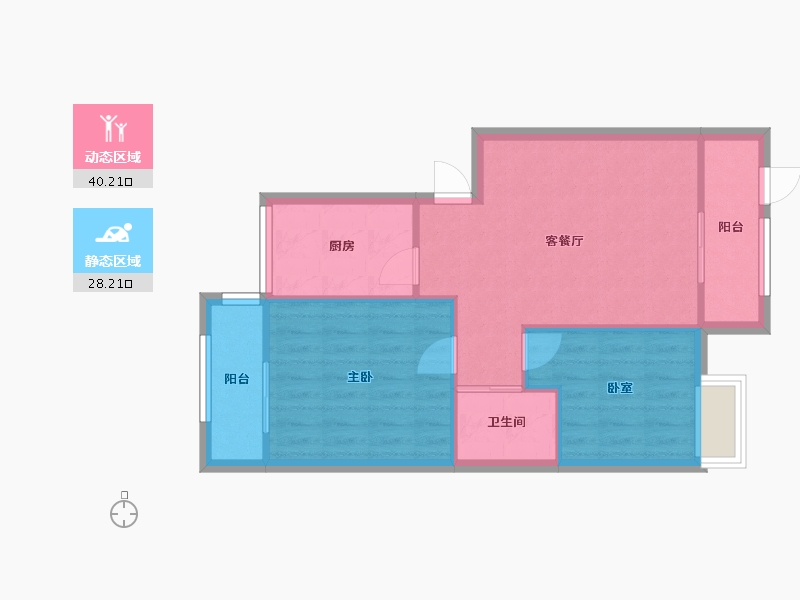 四川省-成都市-校园春天-62.39-户型库-动静分区