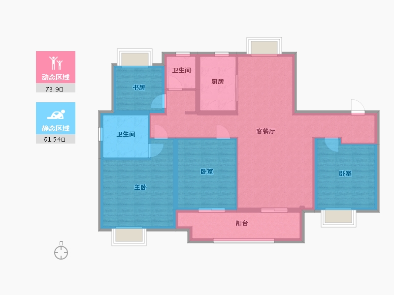 江苏省-南京市-溧水万达广场-104.00-户型库-动静分区