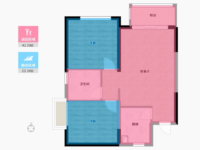 海南省-海口市-药谷人才房-62.40-户型库-动静分区