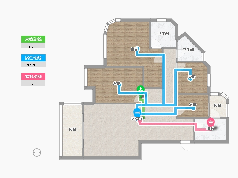 广东省-广州市-新光城市广场2期-111.20-户型库-动静线