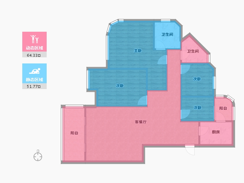 广东省-广州市-新光城市广场2期-111.20-户型库-动静分区