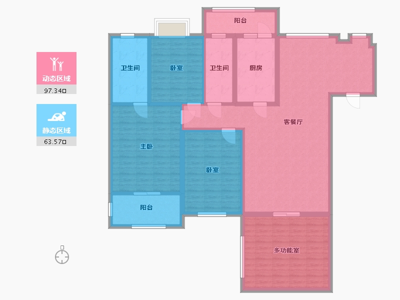 广西壮族自治区-桂林市-新城国奥小区-179.00-户型库-动静分区