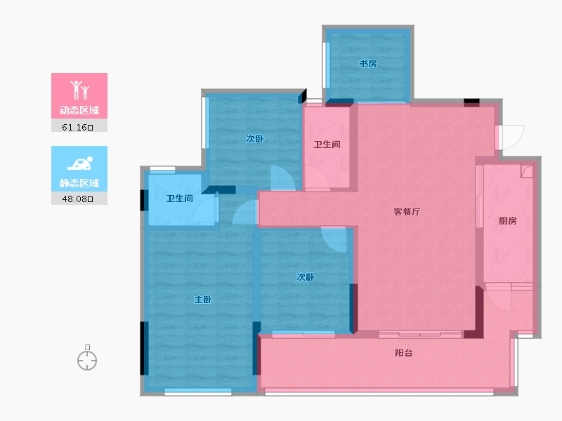 四川省-遂宁市-邦泰云璟-110.00-户型库-动静分区