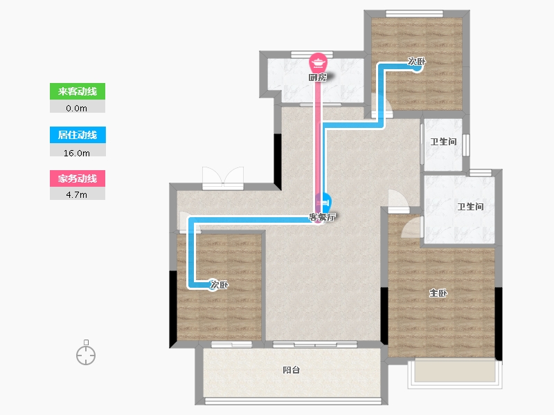 陕西省-渭南市-蒲城龙记观园-100.00-户型库-动静线