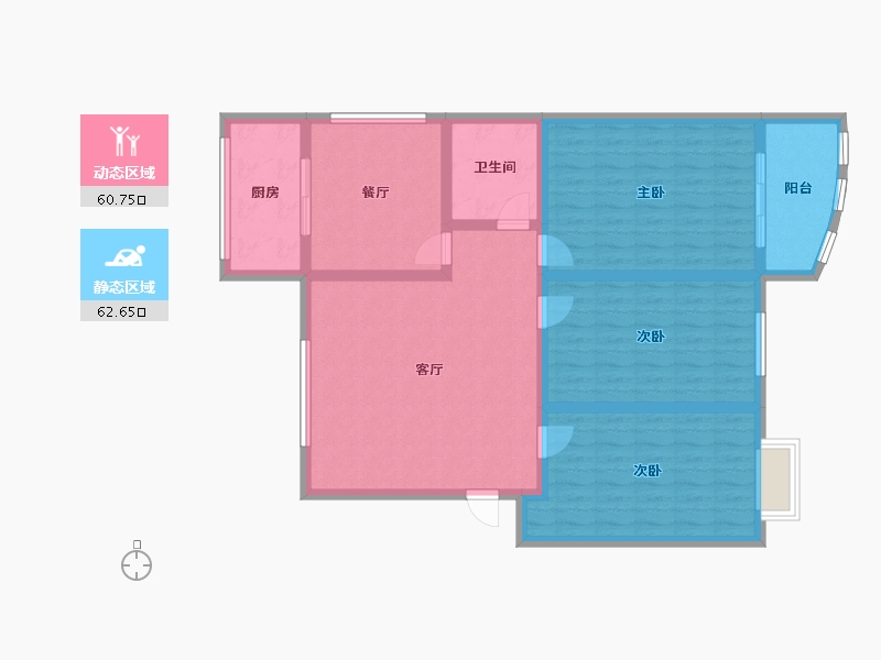 山西省-长治市-颐丰苑小区-萃苑-110.00-户型库-动静分区